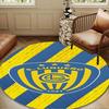 Luqueno Club Emblem Round mat, Anti-slip Circle Carpet Chair rug For livingroom,Bedroom, doormat home decor Gift Christmas Gifts