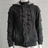 2025 Winter Sweater Cardigan Men's Hooded Knitted Cardigan Jacket