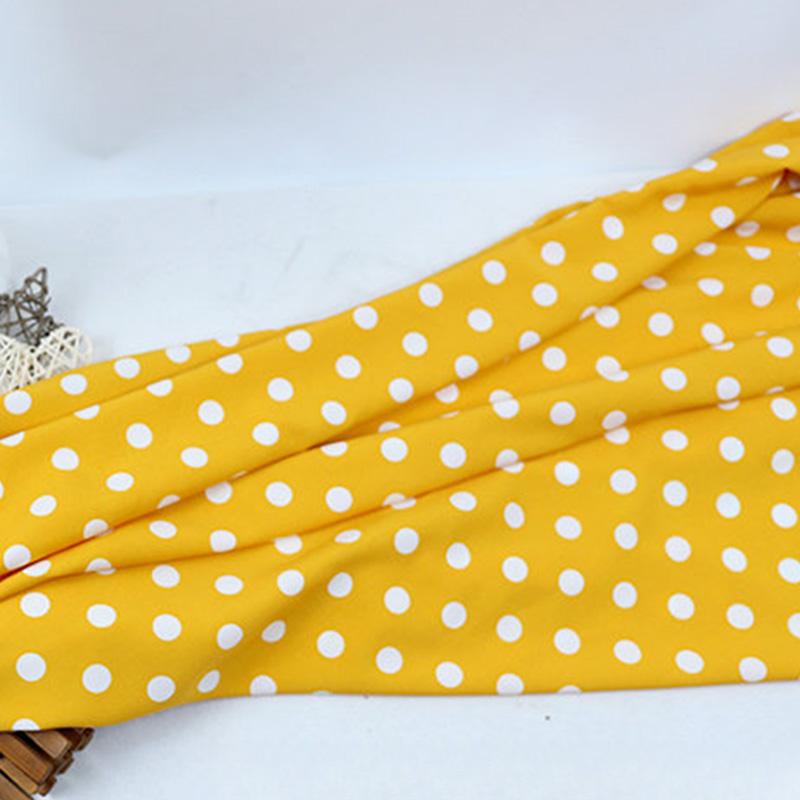 Multi-Color Polka Dot Stripe Printed Elastic Chiffon Drape Fabric for Handmade Sewing Tops Clothes Skirts Dresses Blouse Cloth