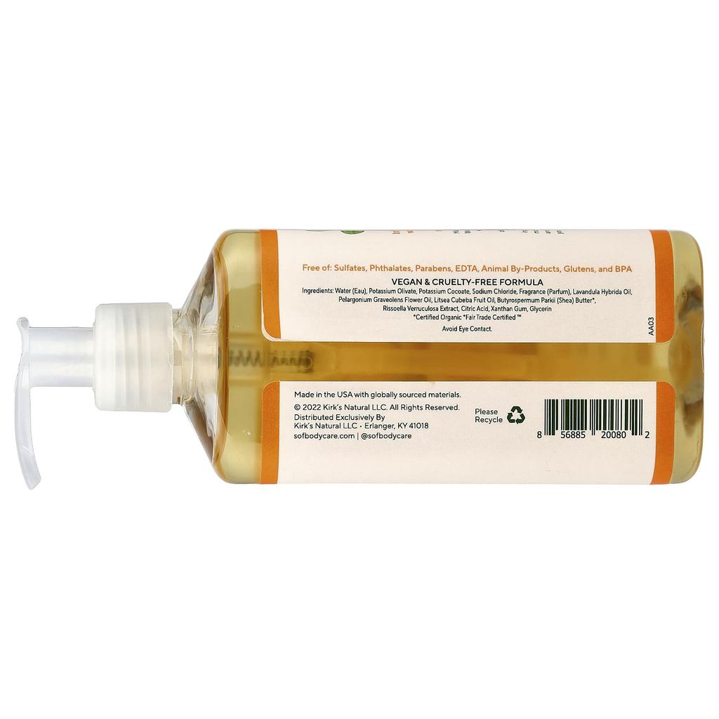 Hand Wash with Shea Butter and Soothing Aloe Vera, 8 oz (236 Ml)