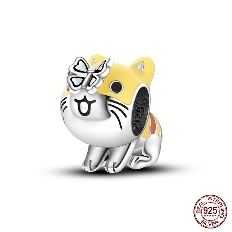 100% Copper Love And Peace Pendants Lovers Balloon Owl Charms Beads Fit Qikaola Original Bracelets Fine Diy Jewelry