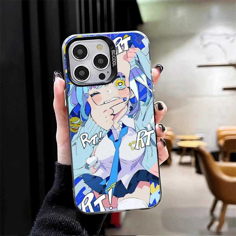 Anime Kwaii Girl Ins Style Soft Phone Case for iPhone 15 16 17 Pro Max 17Air 16E 14 Plus 13 12 Mini Shockproof Cover Back Shell