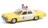 [POUŽITÉ] Greenlight Měřítko Dodge Monaco 1974 Policie Las Vegas Horká honička Kovový model auta 1/64