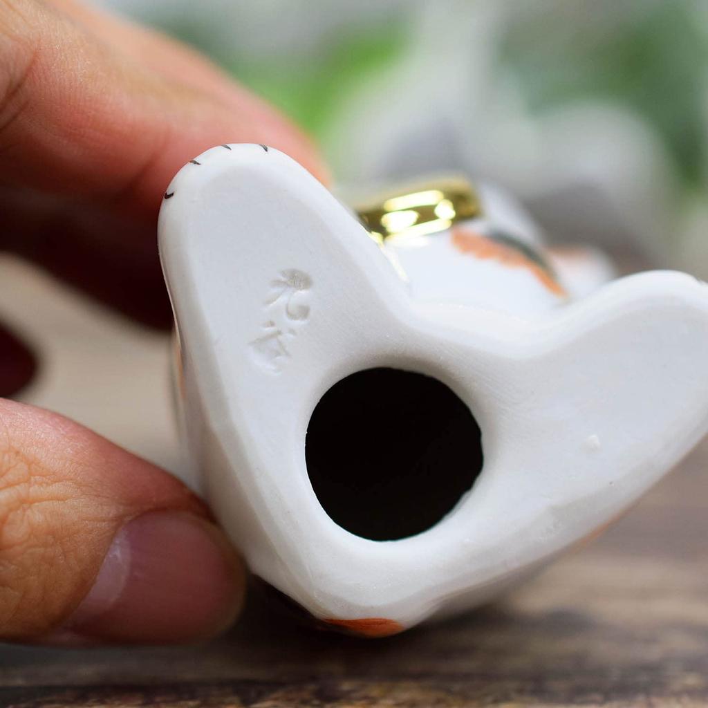 Waza no Kura Left Hand Kutani ware Dancing Calico Feng Shui Ornament Grand Opening Gift Present Maneki-neko (beckoning cat) Maneki-neko