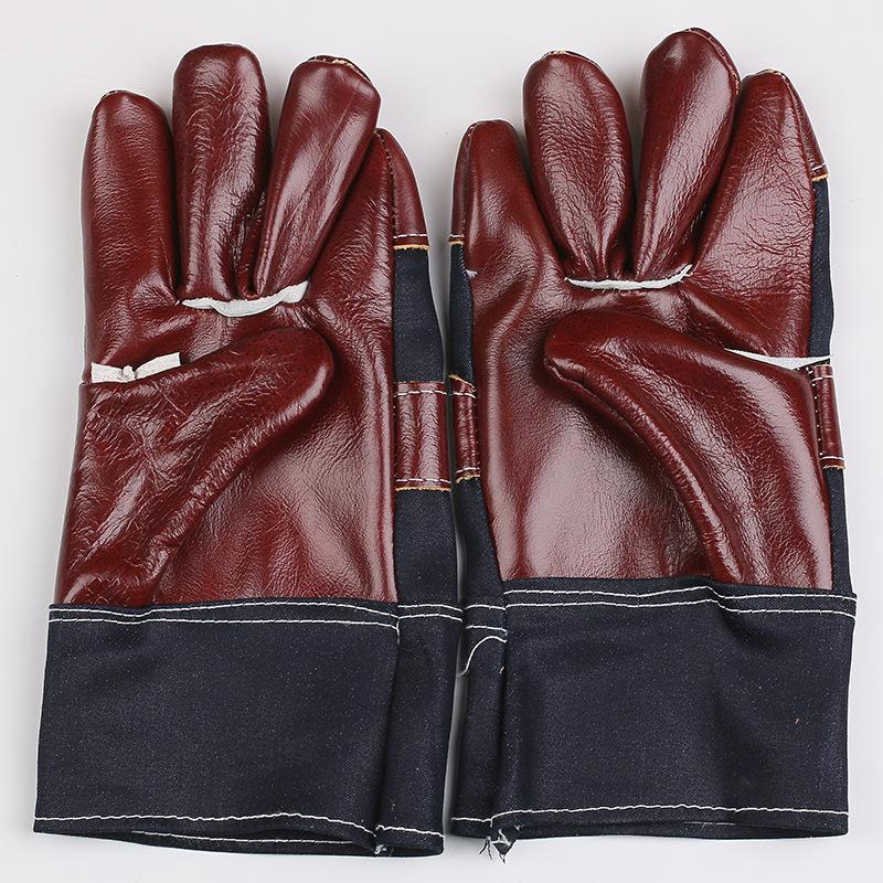 Half Leather Gloves Single Wear-resistant Cowhide, Protection | Anti-cut | Labor Gloves, Can Be
