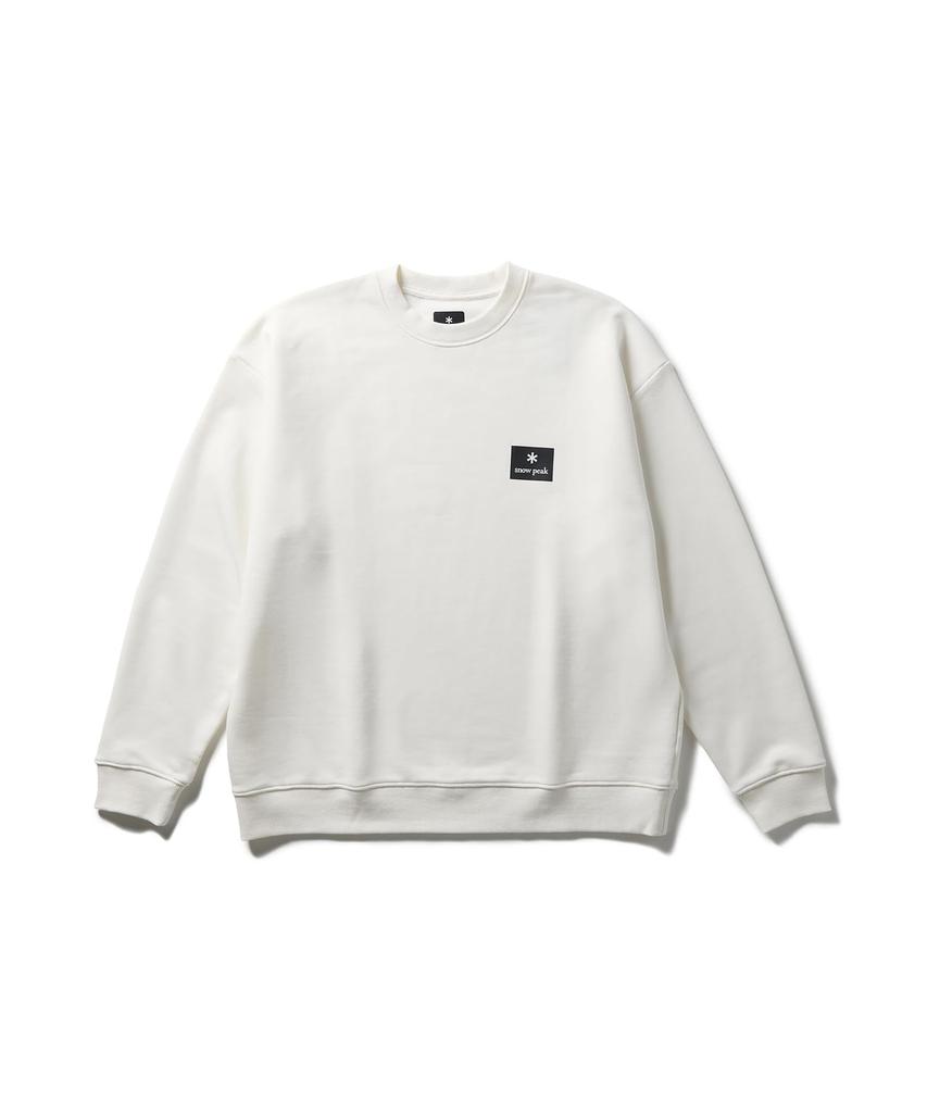 Snow Peak New Standard Square Logo Pullover Tops Pullover Off White Size S NSD-SW-25AU001 Men's Women's