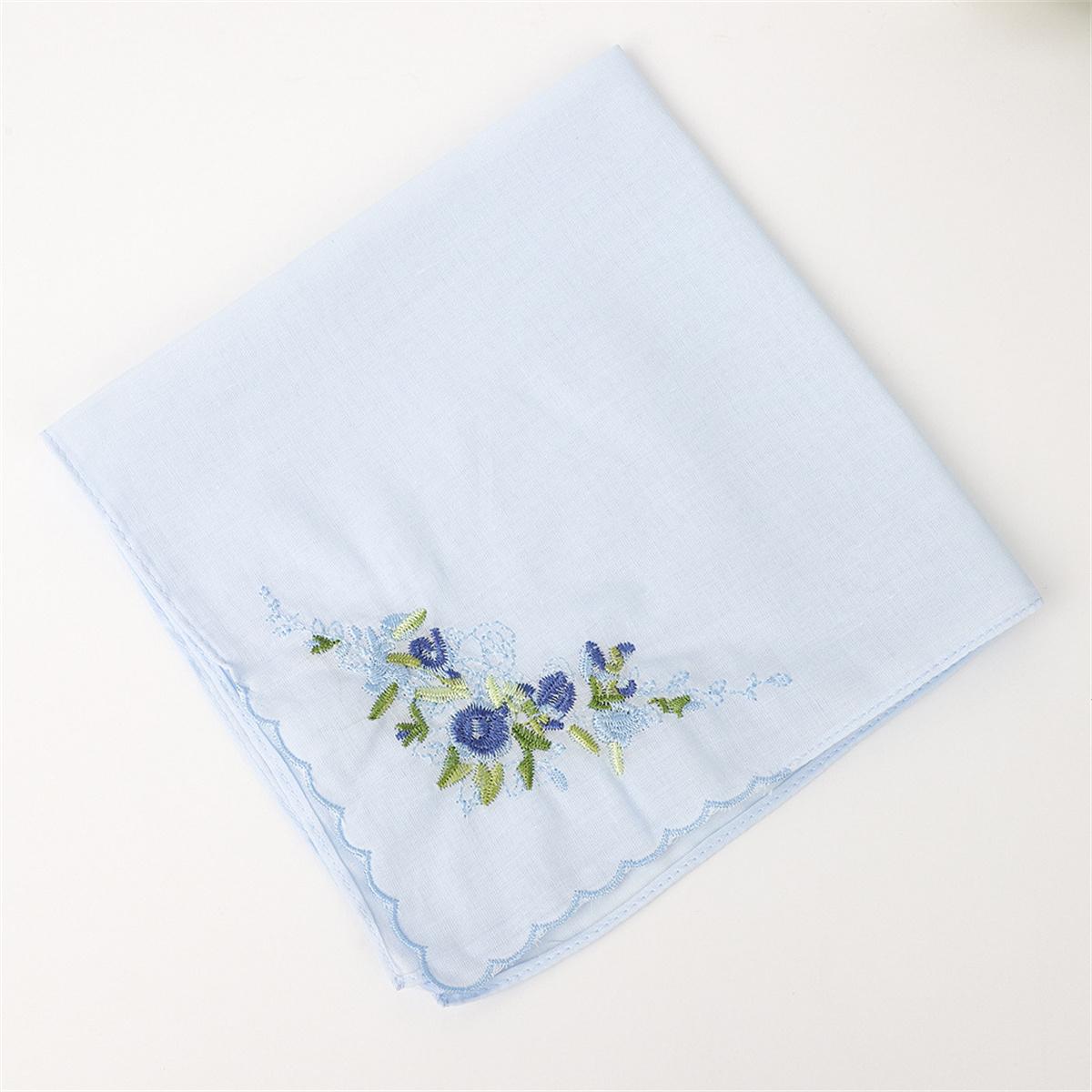 35см 60 нитей хлопковый вышитый платок однотонный женский высококачественный хлопковый платок праздничный подарок свадебные принадлежности
