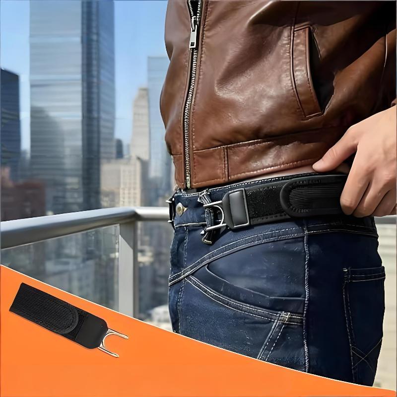 No Buckle Elastic Belt Unisex Comfortable Stretch Waist Band Easy to Use for Men Women Pants Jeans Daily Commute