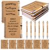 Set Of 6 Thank You Gifts For Colleagues Spiral Bound Motivational Inspirational Notebook With Ballpoint Pen For Colleagues Farewell Gifts Host Gifts