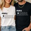 Maglietta Divertente per Introversi Sarcasmo Recensione Persone Slogan 1 Stella T-shirt Unisex Adulti