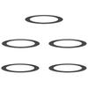 Flat Tree Ring Set 5 Pcs Black Ø90   120 Cm Steel