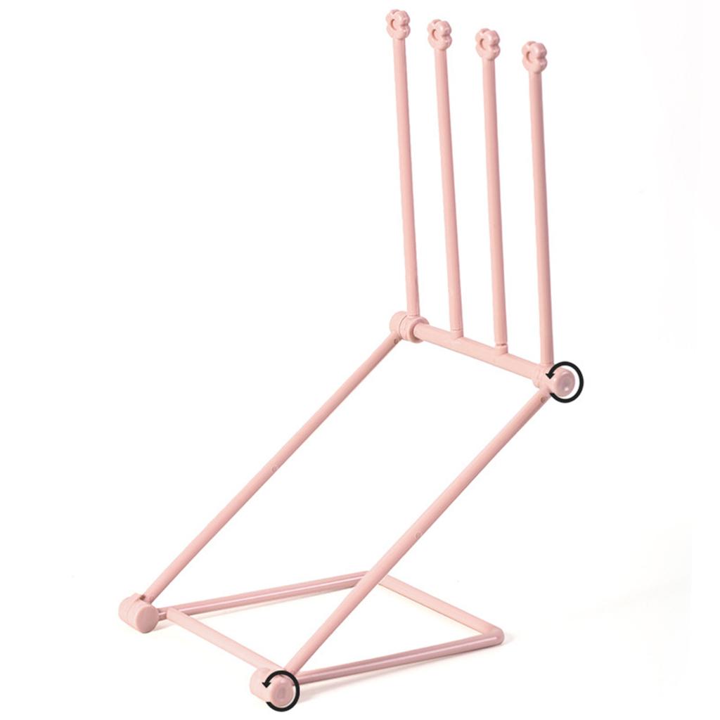 Trend Foldable Display Rack Multifunctional Hair Bow Storage Vertical Display Shelf Desktop Storage Holder for Towel