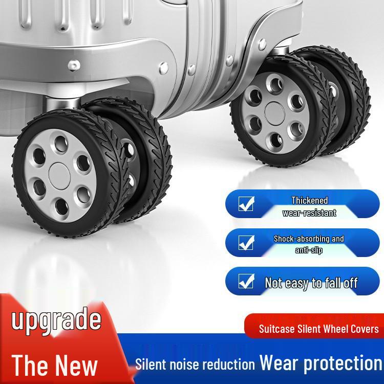 Newcomer Discount: Silent Silicone Protective Cover for Suitcase Wheels