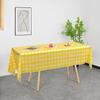 Rot Schwarz Karierte Einweg-Tischdecke Hochzeit Geburtstagsparty Indoor Outdoor Picknick Tischdecke Kunststoff Wasserdichte Tischdecke