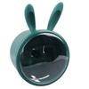 Toilet Paper Holder Container Plastic Cute Rabbit Wall Mounted Transparent Roll Paper Storage