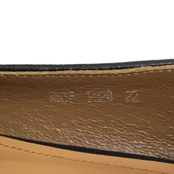 TRUSSARDI suede leather pumps 23.0 black Made in Japan(USED)