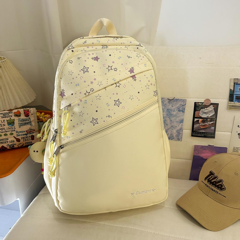 Schoolbag College Style Cute School Bag Junior High School Girls Casual High Value Backpack Elementary School Girls Cartoon Lightweight Backpack