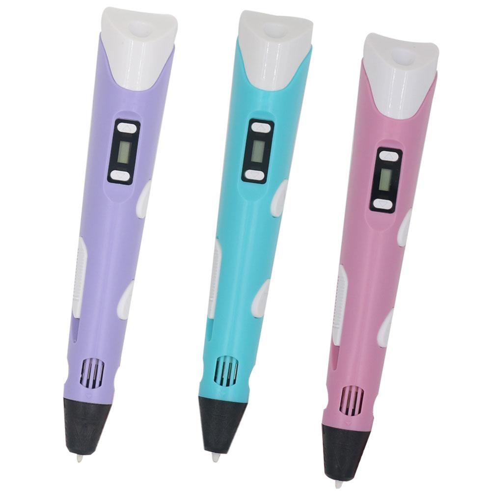 3D Printing Pen Set for Kids with LCD Display Power Adapter Storage Box and 200M PLA Filament Birthday Christmas Gift