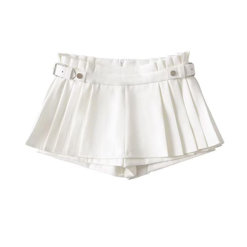 

Сяогузи Тонкая талия Бедра Сексуальные шорты Юбка White L