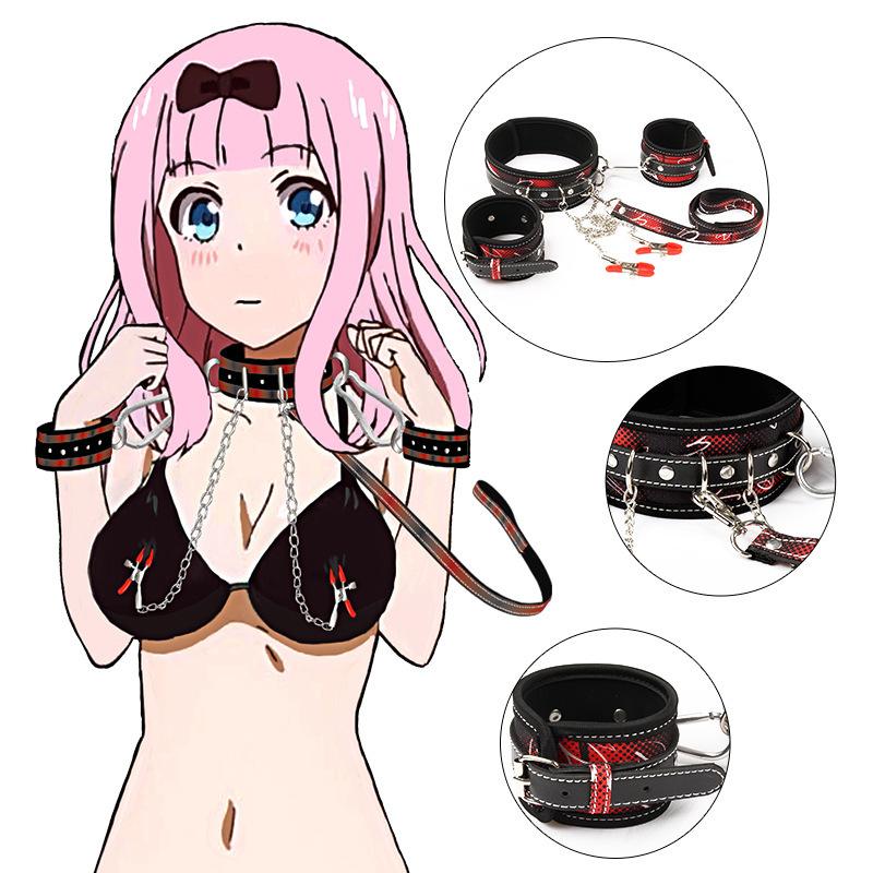 SM Adult Sex Toys Breast Clips Handcuffs Collars Couple Bondage Alternative Sex Toys Training Props