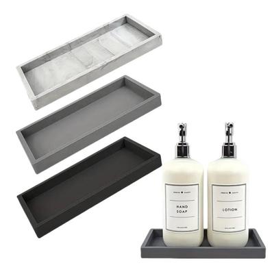 Vassoio portaoggetti in silicone di alta qualità per aromaterapia, per bagno e ripiano per il trucco