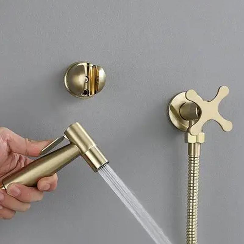 Toilet Brass Hot Cold Water Jet Shattaf Bidet Spray Muslim Handheld Sprayer Bathroom Health Faucet Mixer Shower Tap Set