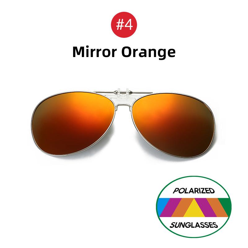 VIVIBEE Oversized Pilot Flip Up Clip On Sunglasses Polarized Men Driving Alloy Frame Big Size Women Aviation Glasses Clips