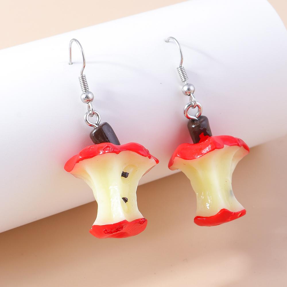 Fashion Resin Simulation Fruits Earrings for Women Pineapple Strawberry Apple Banana Cherry Drop Earrings Girls Jewelry Gifts