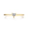 1PC Simple Women's Fashion Wedding Band Engagement Heart Ring Party Birthday Anniversary Gifts