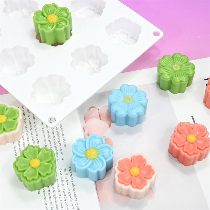 15 Unit Flower Cake Mold For Baking Crafts Heatproof Dishwasher Safe Quick Demolding 55KF