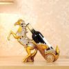 Yousheng Vintage Horse Wine Bottle Holder Resin Horse Statue Sculpture Beer Bottle Display Stand Organizer Rack Home Kitchen Bar Dining Decoration