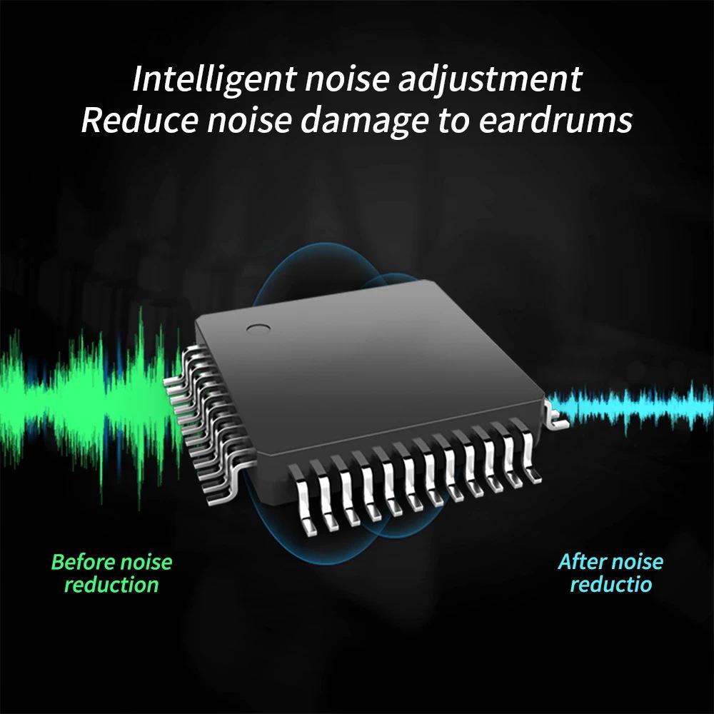 In-Ear Digital Hearing Aids with Noise Reduction and Charging Base