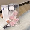 Pink Pearl Bow Is Suitable for Apple 16promax Mobile Phone Case iPhone15/14pro Anti-drop 13 Girls.