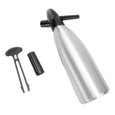 Sparkling Water Maker 1L Soda Siphon Portable Soda Maker for Home Bar Outdoor Use Making Cocktails DIY Sparkling Drinks