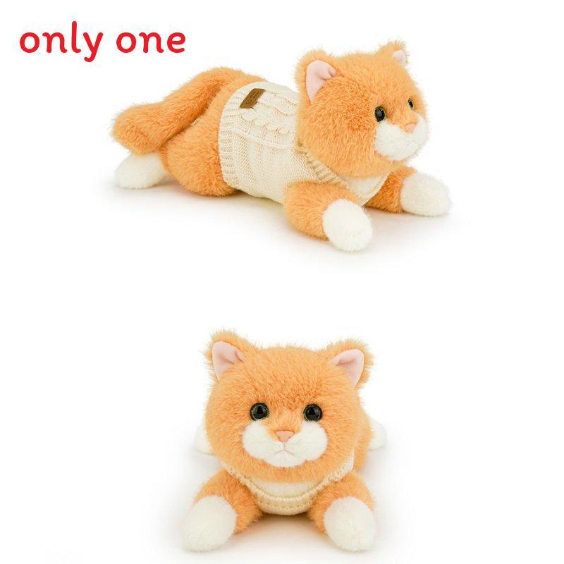 

Теплая плюшевая игрушка-кошка в свитере для детей и взрослых Orange,33cm