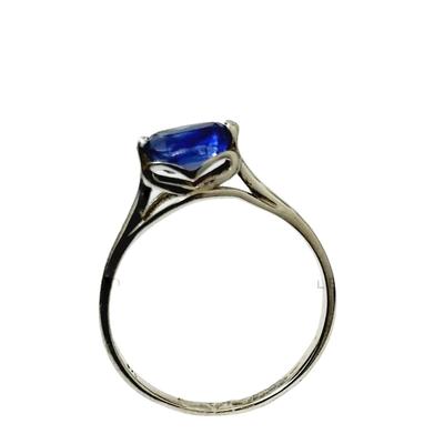 Natural Kyanite Gemstone 925 Sterling Silver Ring Size 7.5 US