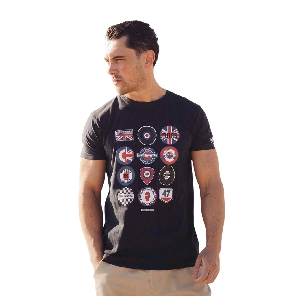 LAMBRETTA Mens Badge T-Shirt