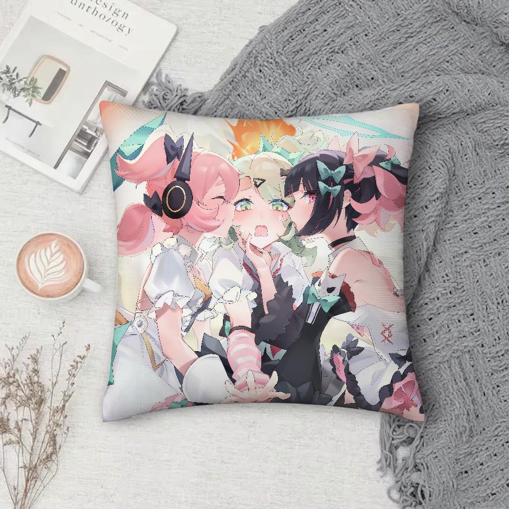 Zenless Zone Zero Angels Of Delusion Aod Pillow Case Square Double-Sided Printing Sofa Cushion Cover Pillowcase Bedroom Bedside