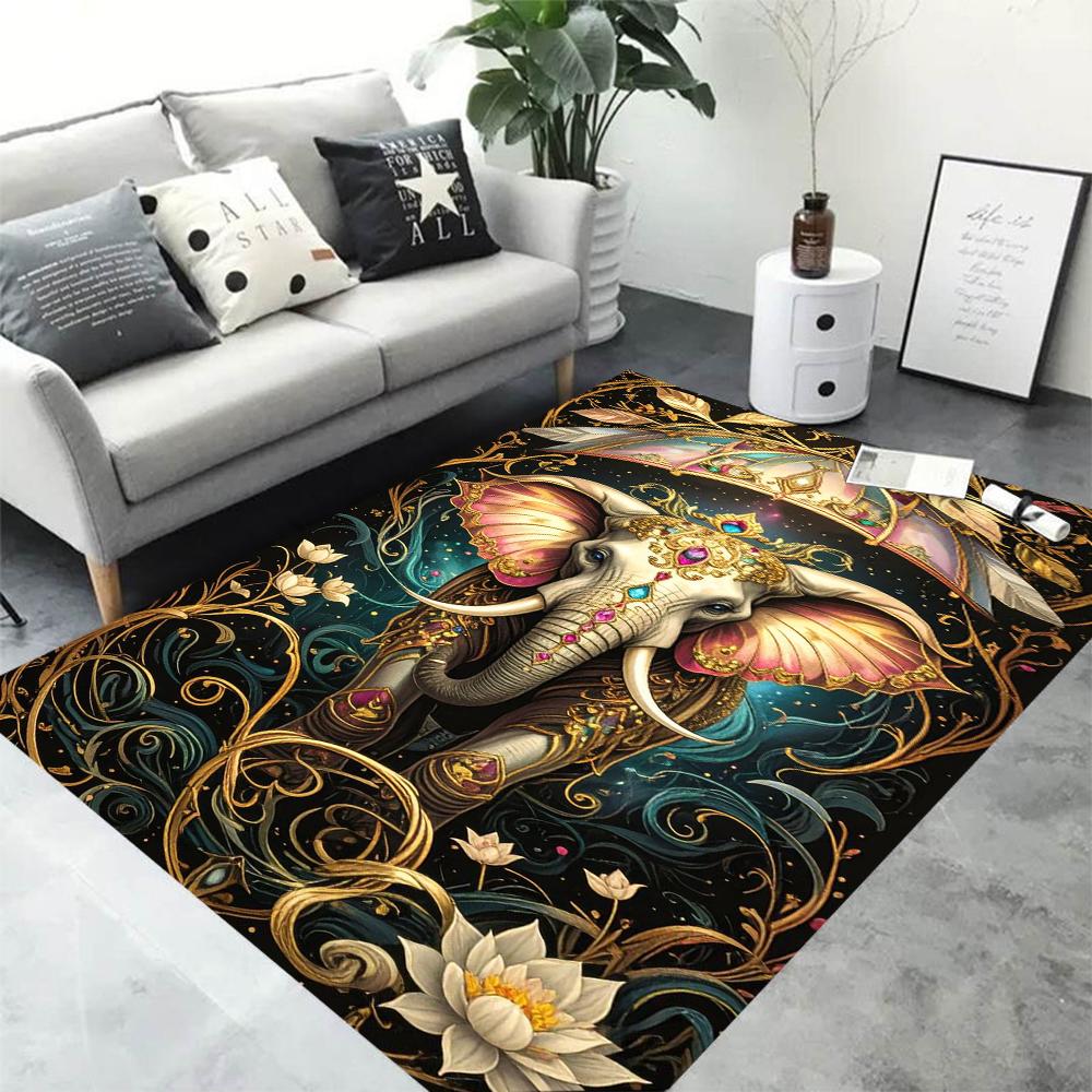  Disney Thai Style Elephant Carpet Home Office Large Area Decorative Mat Yoga Garden Balcony Four Seasons Mat Gift