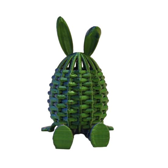 3D-gedruckte Ostereier Flexibel Gelenkiges Hasenei Osterkorb-Füller für Partyzubehör Heim-Büro-Schreibtischdeko