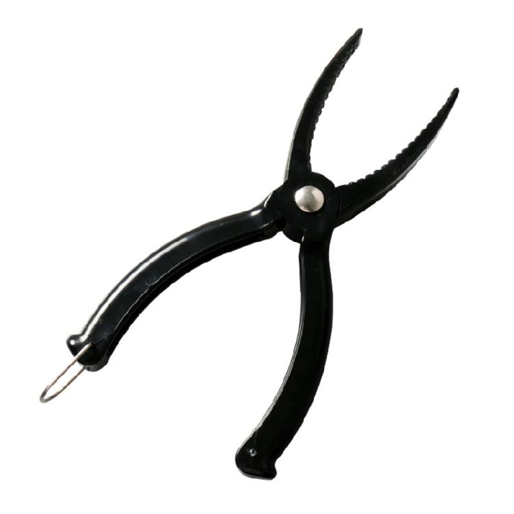 

Fish Controllers Fish Tweezers Skidproof Fishing Lip Gripper Fish Lip Clamps Gripper Fishing Flat Tweezers Tackle Tool чорний