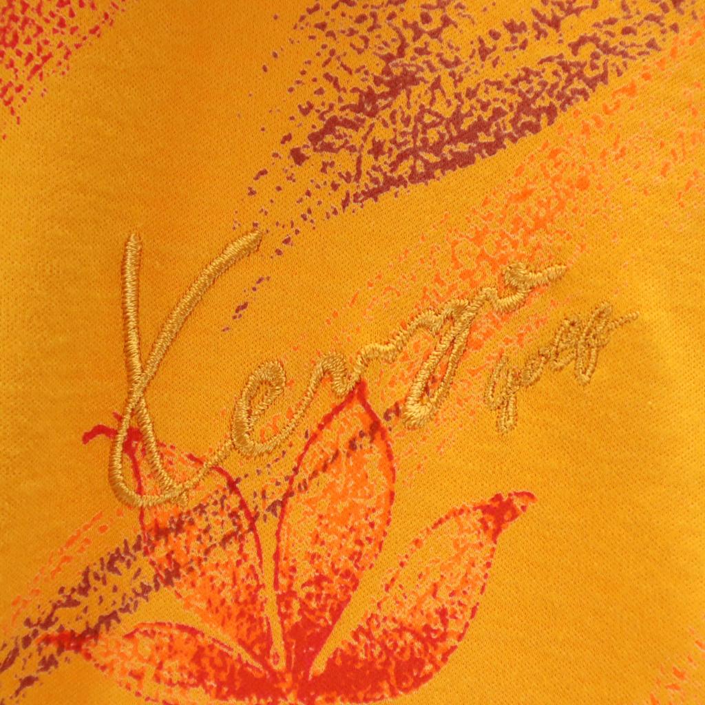 KENZO GOLF 90s Made In Japan Old Overall Handle Long Sleeve Half Zip Cut Men's Used