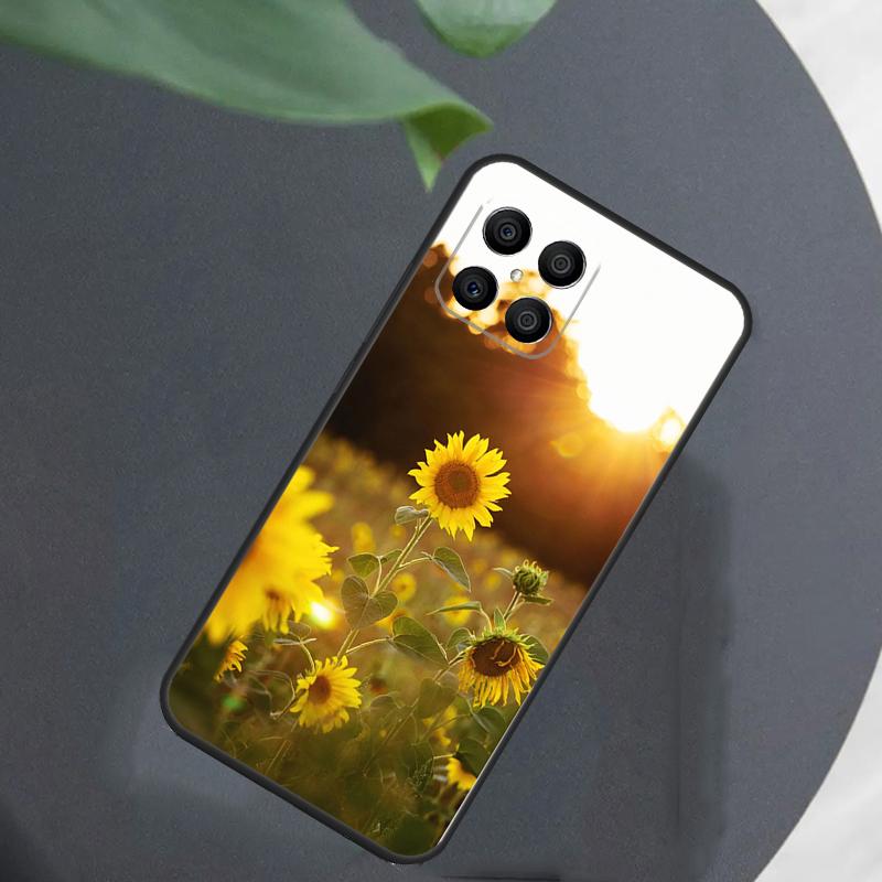 Sunny Sunflower Case For Honor Magic 7 Lite 5 6 8 Cover For Honor 200 400 Pro 90 70 50 X8a X8b X9a X9b X9c