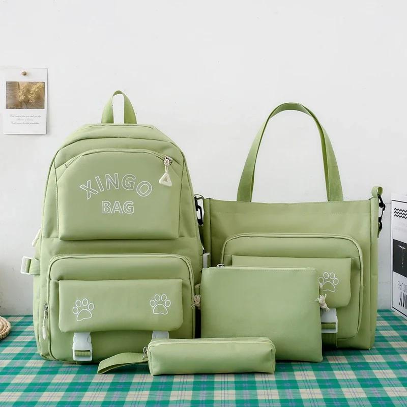 New Schoolbag Set for Boys and Girls Students with Large Capacity and Multi function