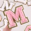 Phnom Penh Towel Embroidery 5.5 Cm English Letter Self-Adhesive Chenille Badge Sticker Clothing Accessories Embroidery Cloth Sticker