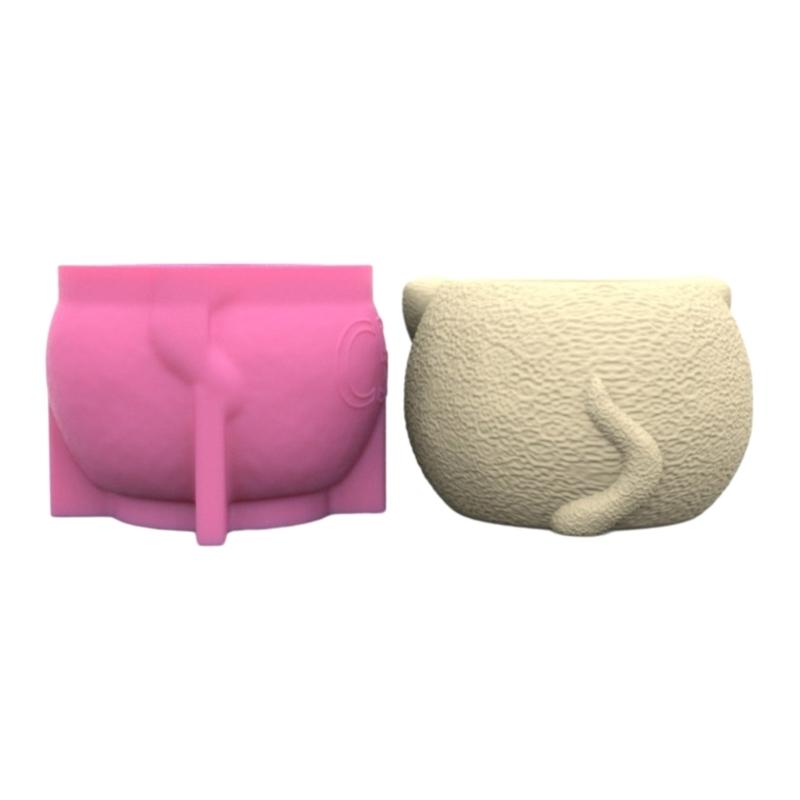 Cute  Silicone Mold  Succulent Flower Silicone Mold for  Crafts Unique Succulent  Candle Holders