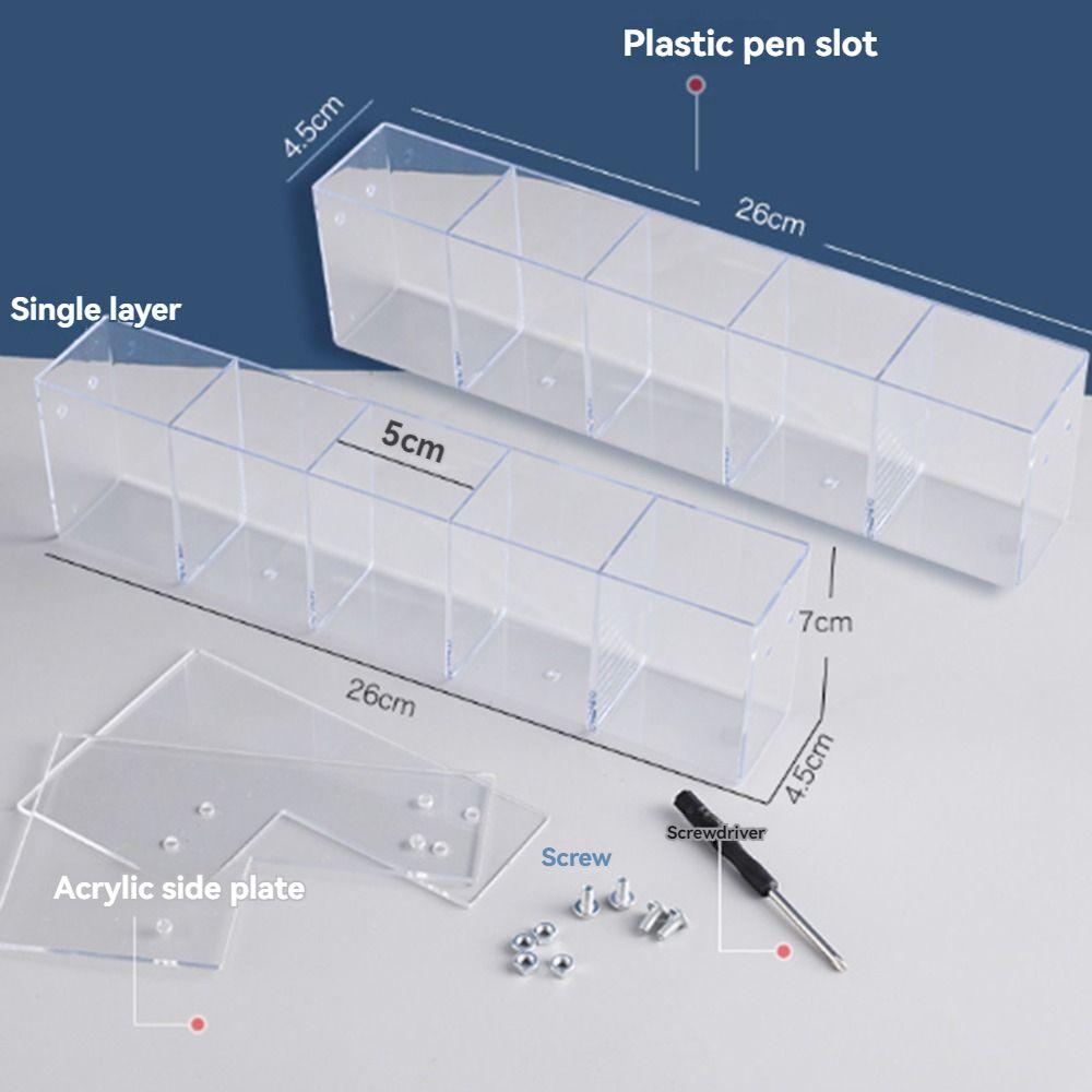 Acrylic Mark Pen Holder 2/3/4/5/6 Layer Makeup Brush Holder Brush Storage Rack  Desktop Ornaments