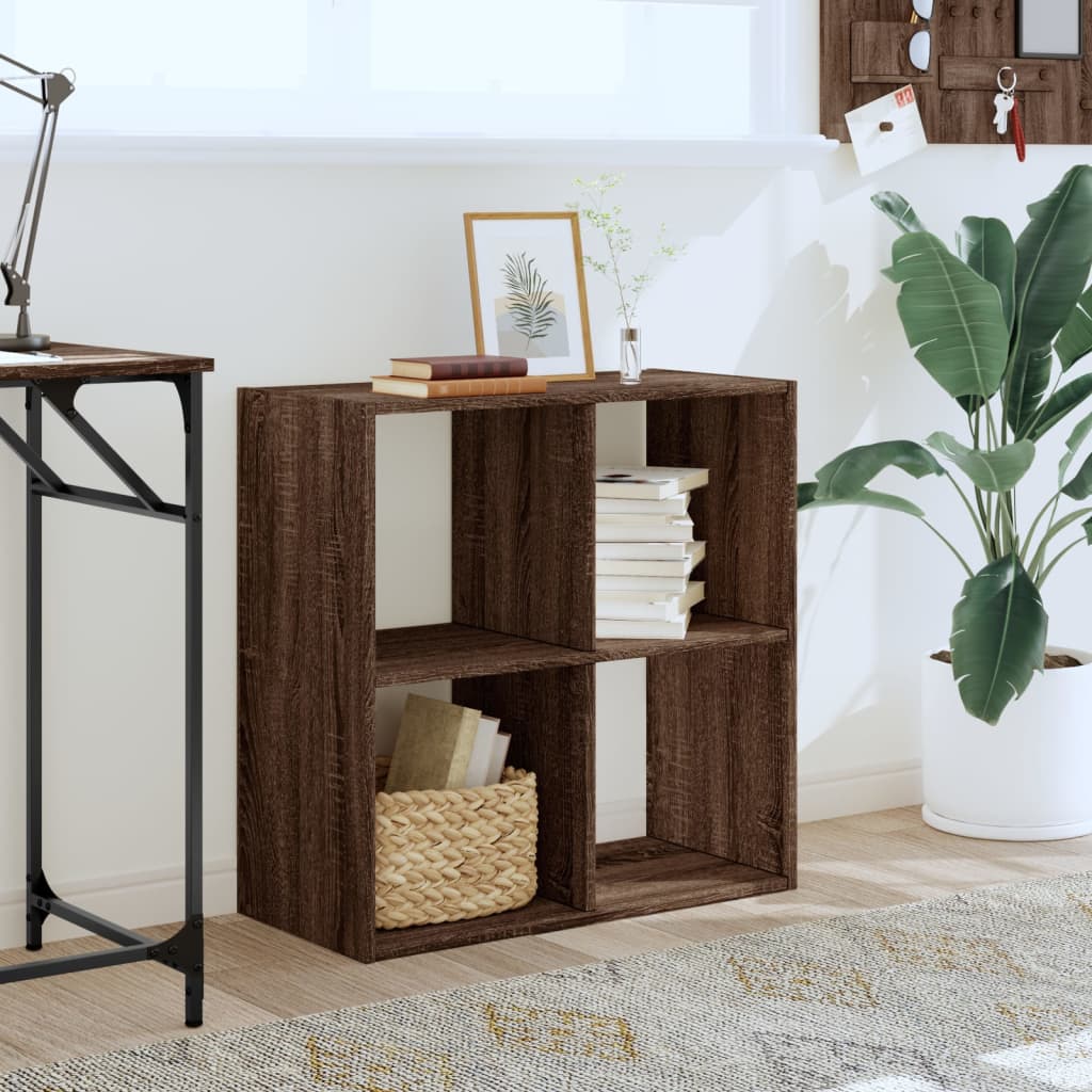 Bookshelf Brown Oak Effect 68.5 x 32 x 68.5 cm Engineered Wood