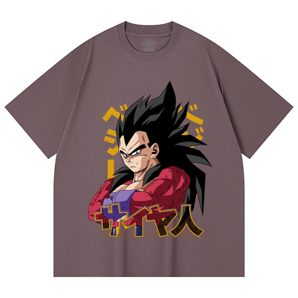 230 Gsm 100% Cotton Dragon Ball V18 Goku Print Unisex Heavy Cotton T Shirt