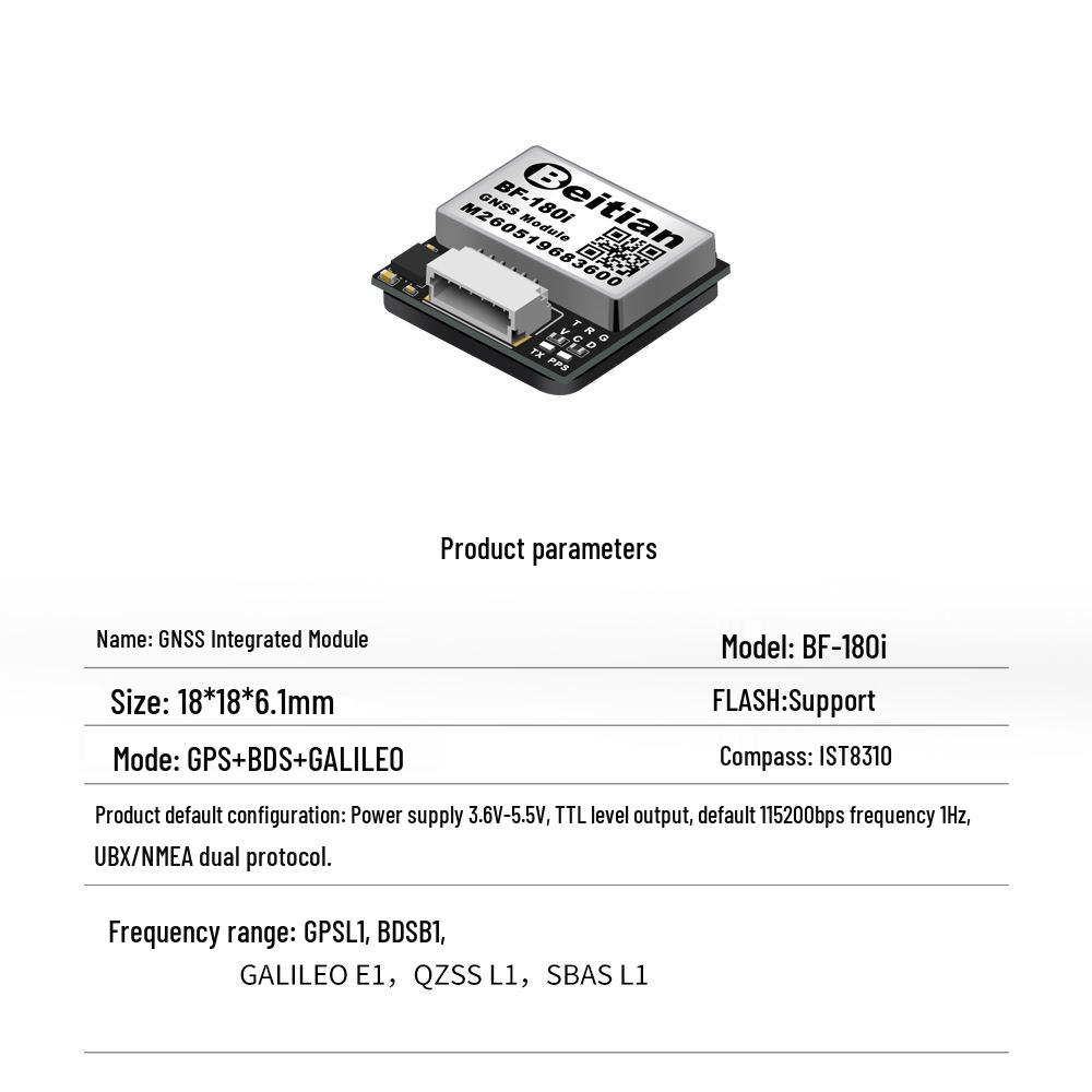 North Sky BF-182 GPS Module Beidou Navigation for Fixed-Wing FPV Drone Flight Controller.